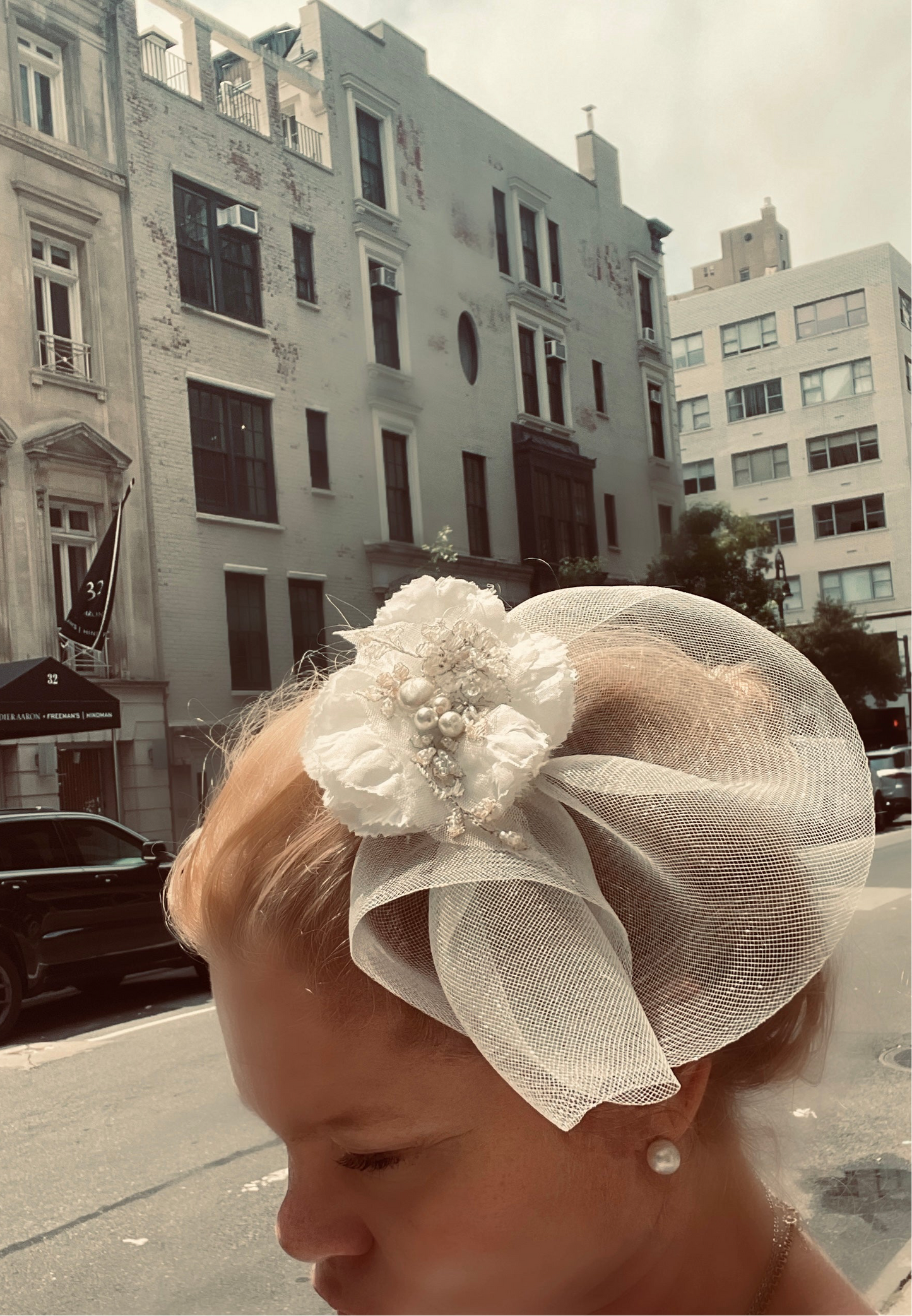 Bridal floral fanny